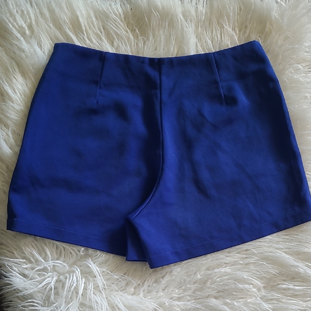 Women's Blue Shorts - Picture 4 of 5